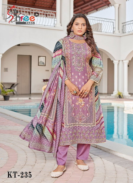Kt 235 By Shree Viscose Maslin Printed Online Designer Salwar Suits Wholesale