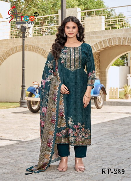 Kt 239 By Shree Viscose Maslin Printed Salwar Suits Wholesale Market In Surat