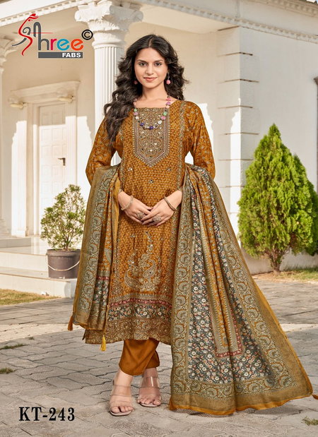 Kt 243 By Shree Viscose Maslin Printed Online Salwar Suits Wholesale
