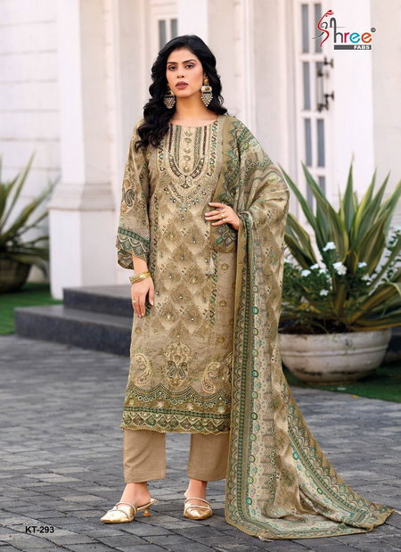 KT 293 By Shree Pure Viscous Maslin Printed Pakistani Salwar Suits Wholesalers In Surat