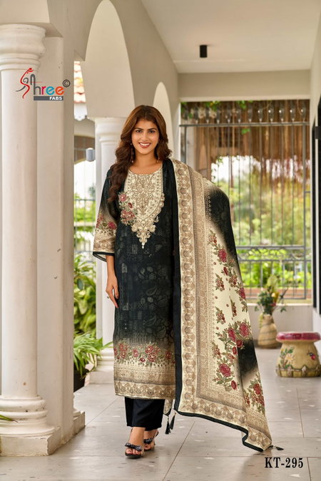 KT 295 By Shree Viscous Maslin Pakistani Salwar Suits Suppliers In India
