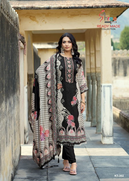 Kt 302 By Shree Viscose Maslin Printed Pakistani Salwar Suit Wholesale Shop In Surat