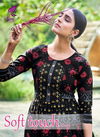 Kunj Soft Touch 1 Latest Fancy Regular Wear Cotton Printed Long Anarkali Kurtis Collection