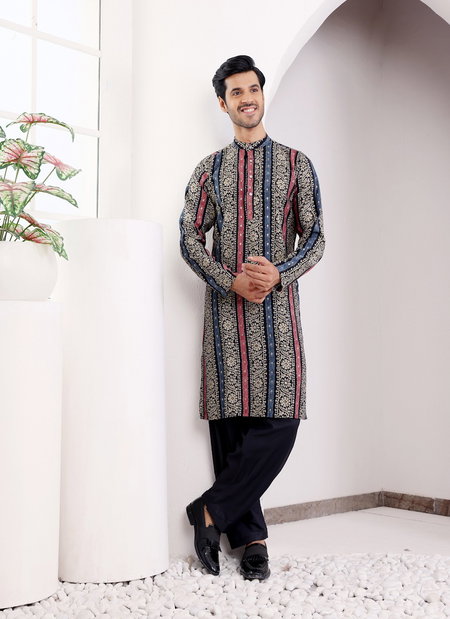 Rw Modal Silk With Printed Kurta Pyjama Wholesale In India