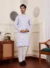 Rw Linen With Embroidered Work Kurta Pyjama Wholesale Suppliers In Mumbai