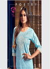KURTI TIMES  POETRY Latest Fancy Casual Wear Designer Cotton Embroidery Work Kurtis Collection