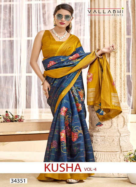 Kusha Vol 4 By Vallabhi Dola Silk Wholesale Daily Wear Saree Suppliers In Mumbai
