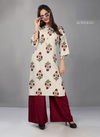 Kushal Exclusive Stylish Casual Wear Rayon Kurti With Bottom Collection