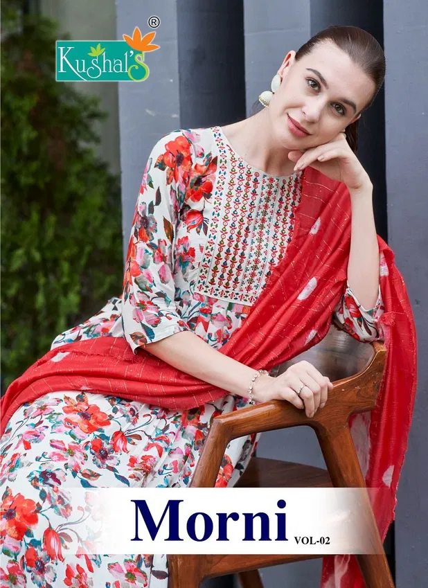 Kushals Morni Vol 2 Printed Kurti With Bottom Dupatta Wholesale Online