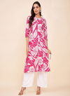Label Khoj 9714 A and B Jam Satin Cotton Foil Printed line kurti Suppliers In India