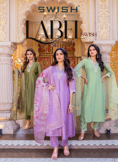 Label Swish By Swish Designer Tissue Kurti With Bottom Dupatta Suppliers In India