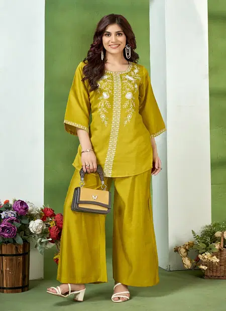 Ladies Flavour 3226 And 3227 Vatican Embroidery Top With Bottom Orders In India
