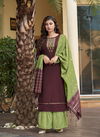 Ladies Flavour Ruhana 1 Festive Wear Maslin With Embroidery With Heavy Khatli Work Ready Made Collection
