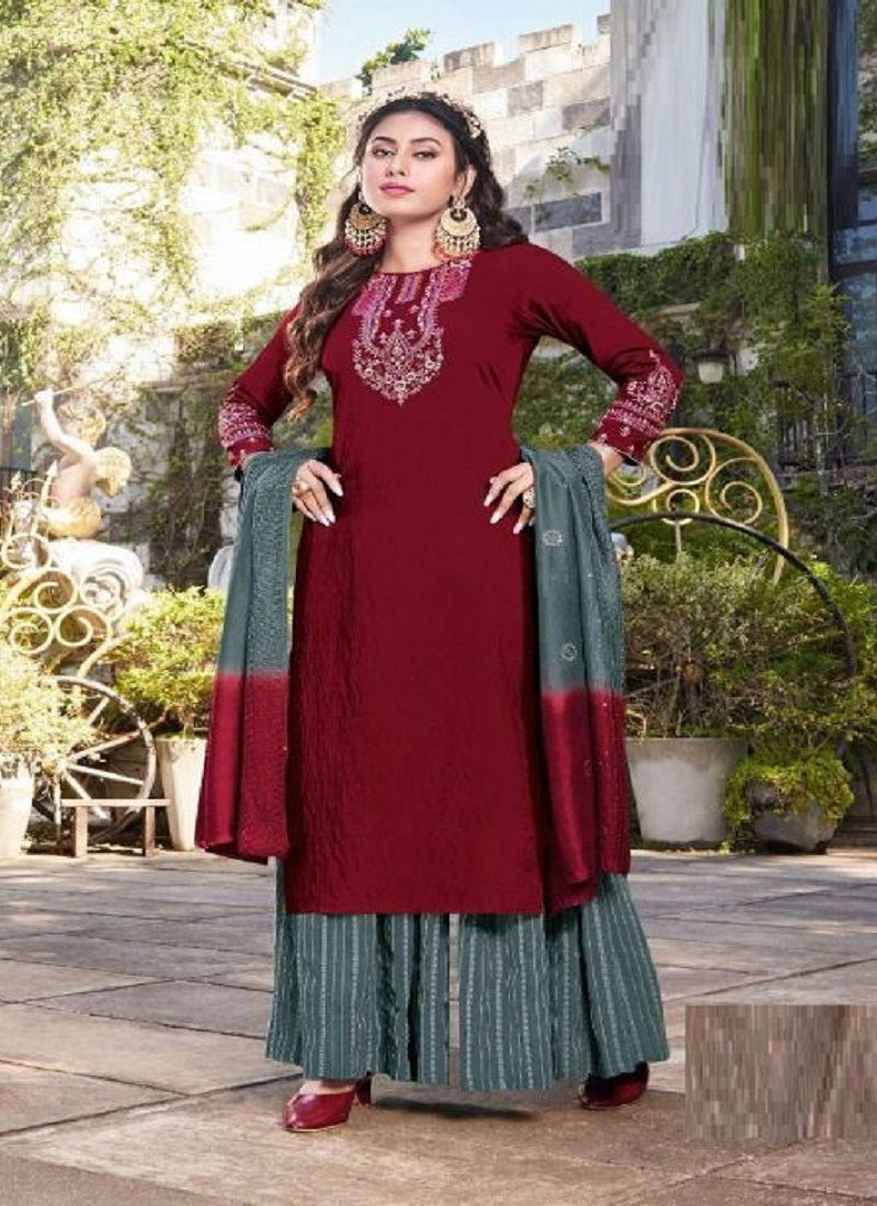  Ladies Flavour Ruhana 5 Exclusive Wear Pure Viscose Wholesale Readymade Suit Collection