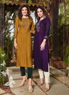 Ladies Flavour Saanvi 3 New Designer Fancy Party Wear Kurti With Bottom Collection