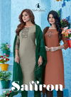 Ladies Flavour Saffron Ethnic Wear Viscose Ready Made Salwar Suit Collection
