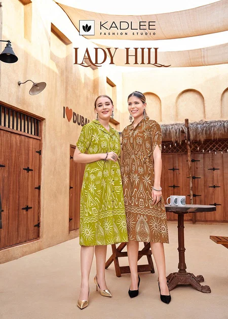 Lady Hill By Kadlee Viscose Weaving Printed Designer Kurtis Wholesalers In Surat