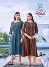LADY VIEW MAHEK Latest Heavy Festive Wear Weaving Stripe Rayon with Heavy Value Added Embroidery Work