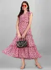 Ladyview Fusion Fancy Printed Party Wear Georgette Latest Kurti Collection