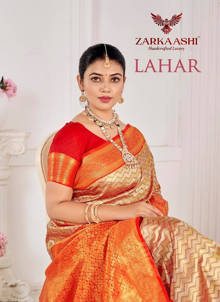 Lahar By Zarkaashi Banarasi Tissue Online Wedding Wear Saree Wholesale