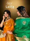 Lailla Vol 4 By Saroj Embroidery Organza Designer Sarees Wholesale Shop In Surat