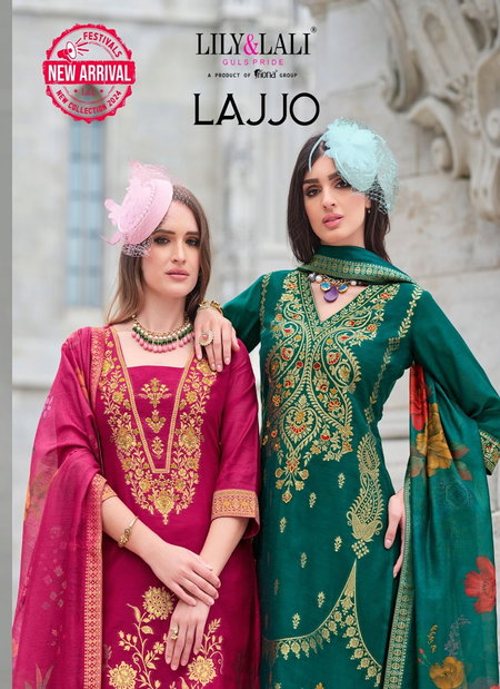 Lajjo By Lily And Lali Banarasi Jacquard Silk Readymade Suits Wholesale Online