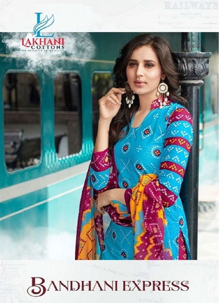 Lakhani Bandhani Express Latest Fancy Regular Wear Printed Pure Cotton Collection Catalog