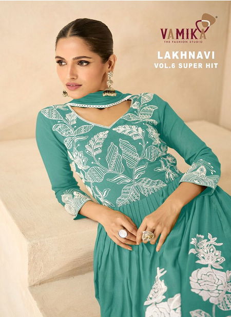 Lakhnavi Vol 6 Super Hit 2 By Vamika Wedding Wear Readymade Suits Wholesalers In Delhi Catalog