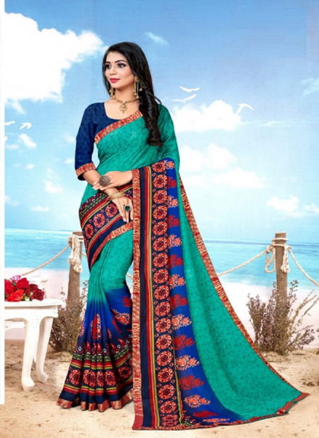 Lakire 1 Casual Daily Wear Renial Printed Designer Saree Collection
 Catalog