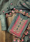 Latest Collection Of Festive Wear Designer Chanderi Designer Dress Material 