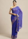 Latest Designer Fancy Plain Saree With Beautiful Designer Border Saree  Collection