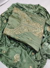 Latest Designer Festive Wear Beautiful Embroidery Worked Neck Design Jam Cotton Dress Material Collection 