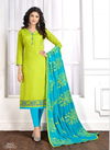 Latest Designer Regular Wear Churidar Dress Material Collection With Nazneen Dupatta