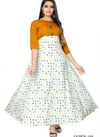Latest Designer Round Neck Three Fourth Hand Full Gown Type Party Wear Casual Wear Anarkali Kurti Collection