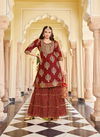 Lavish 2 Heavy Wedding Wear Fancy Embroidery Heavy Kurti With Bottom Collection