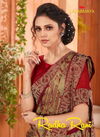 LAXMIMAYA FAB RADHARANI Latest fancy Designer Regular Casual wear Black Moss printed Saree Collection