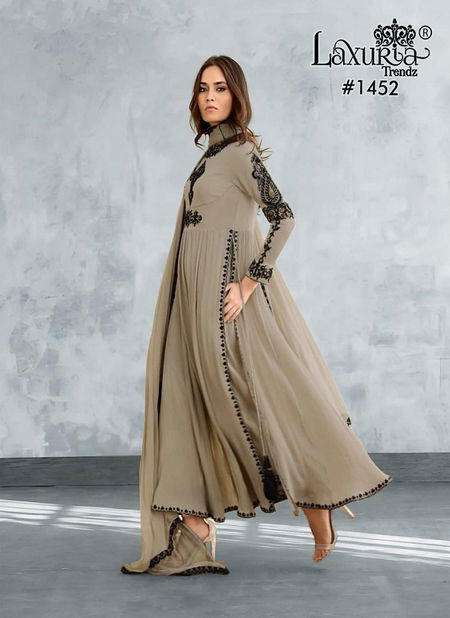 Laxuria Trendz 1452 Georgette Kurti With Bottom Exporters In India