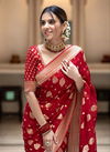 Lc 93 By Laabh Banarasi khadi Georgette Jacquard Designer Sarees Wholesale Online