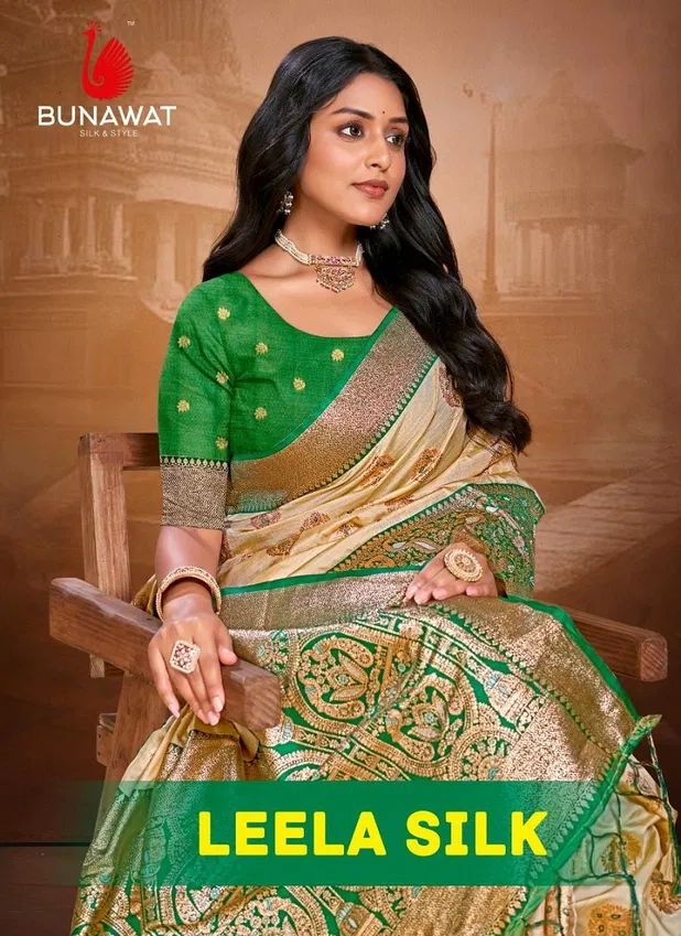 Leela Silk Vol 1 By Bunawat Silk Wedding Wear Saree Exporters In India