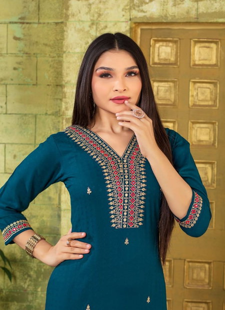 Leena By Deecee Designer Embroidery Kurtis Catalog