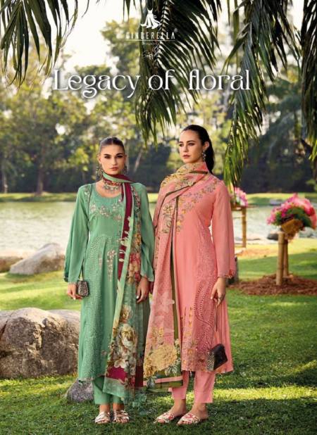 Legacy Of Floral By Cinderella Muslin Embroidery Salwar Kameez Wholesale Online Catalog