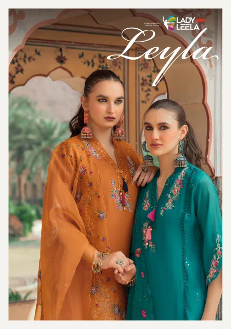 Leyla By Lady Leela Viscose Chanderi Kurti With Bottom Dupatta Exporters In India