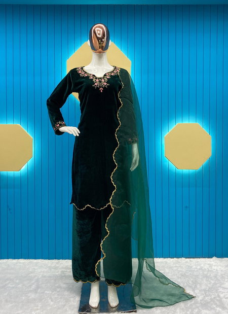 LG 1766 Viscose Velvet Embroidery Readymade Suits Catalog