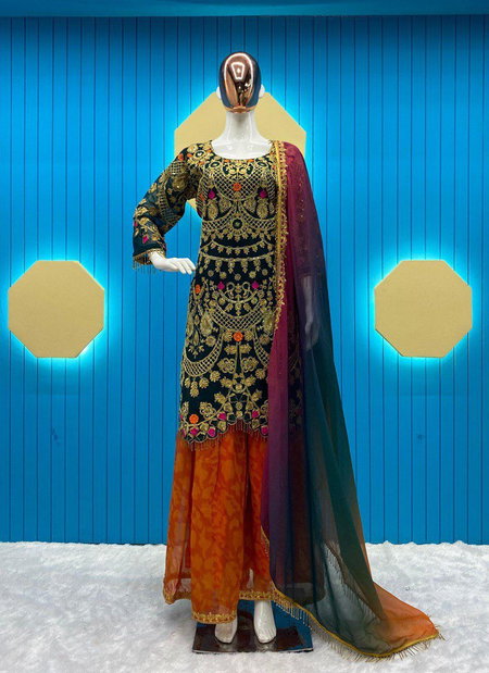 LG 1780 Heavy Work Georgette Sharara Readymade Suit Wholesale Price In Surat
