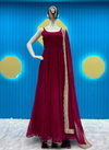 LG 1800 Heavy Georgette Gown With Dupatta Catalog