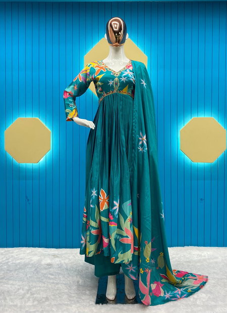 LG 1817 Heavy Chinon Alia Cut Readymade Suits Wholesale Price In Surat