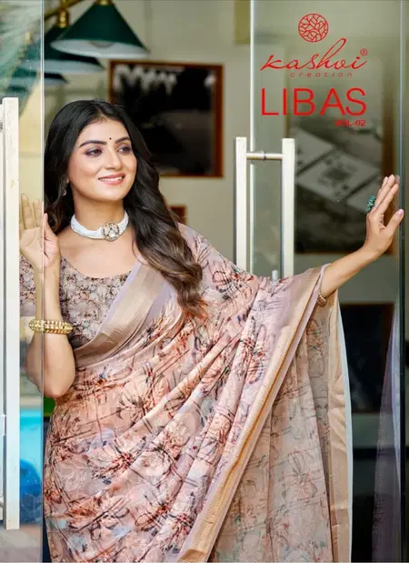 Libas By Kashvi Dull Moss Gold Zari Wholesale Daily Wear Saree In India
