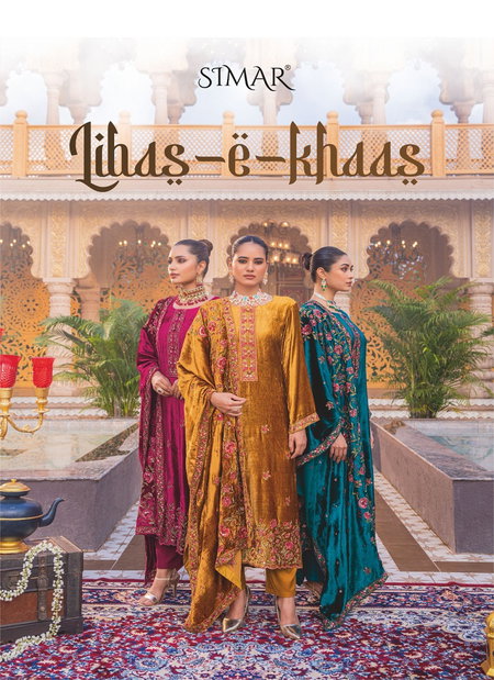 Libas E Khaas By Glossy Embroidery Viscose Velvet Wholesale Price In Surat