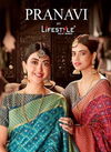 Lifestyle Pranavi Latest Designer Wedding Wear Printed patola rich pallu with saroski diamond work Sarees Collection