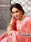 Lifestyle Pravina Cotton Vol - 5 Fancy Lilen Cotton Print Satin Border Sarees Collections
